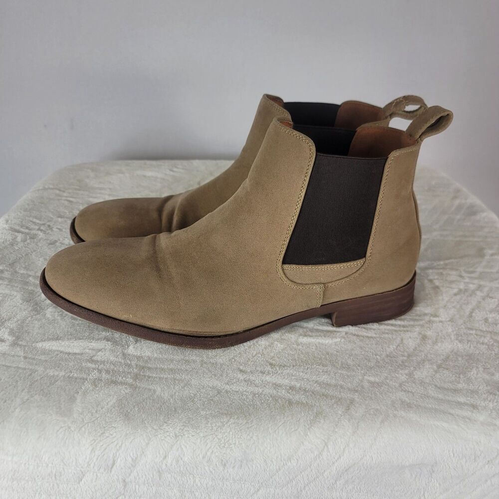 Jousen Men's Amy8150 Chelsea Faux Suede Boots Casual Ankle Dress Boots Size 12